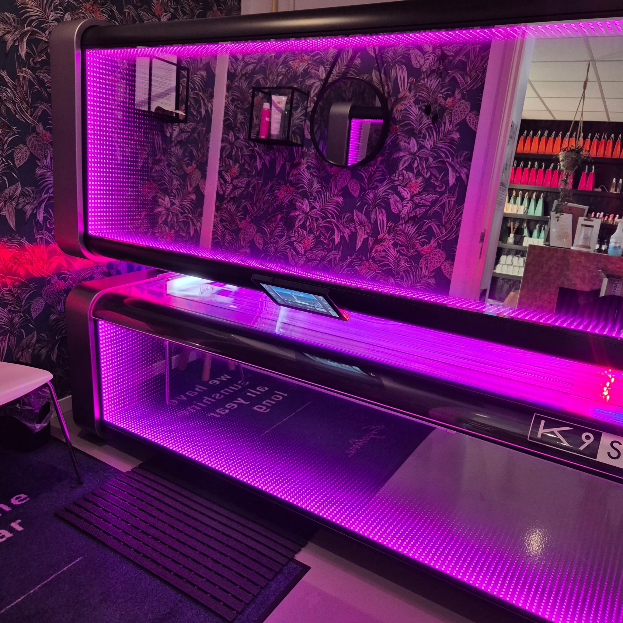 Zonnebank in de studio